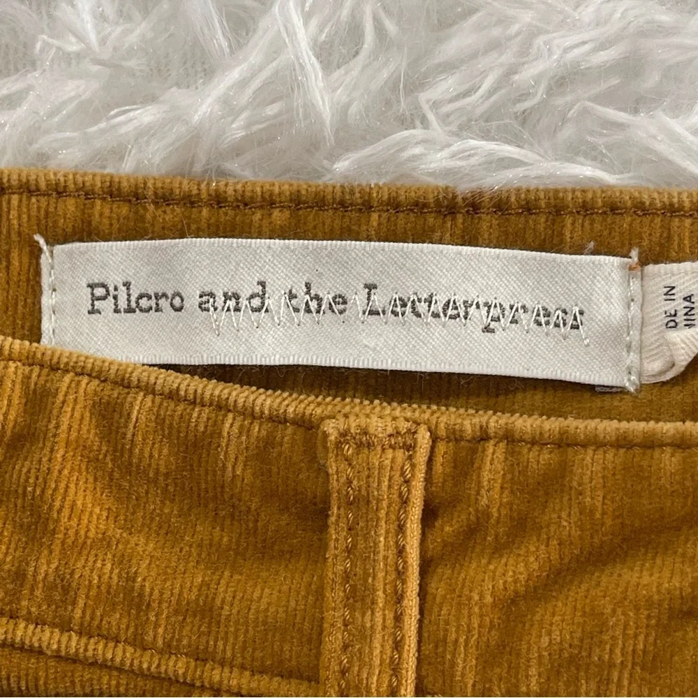 Anthropologie Pilcro Womens Velvet Feel Jeans Size 25 Marigold Skinny - Picture 4 of 10